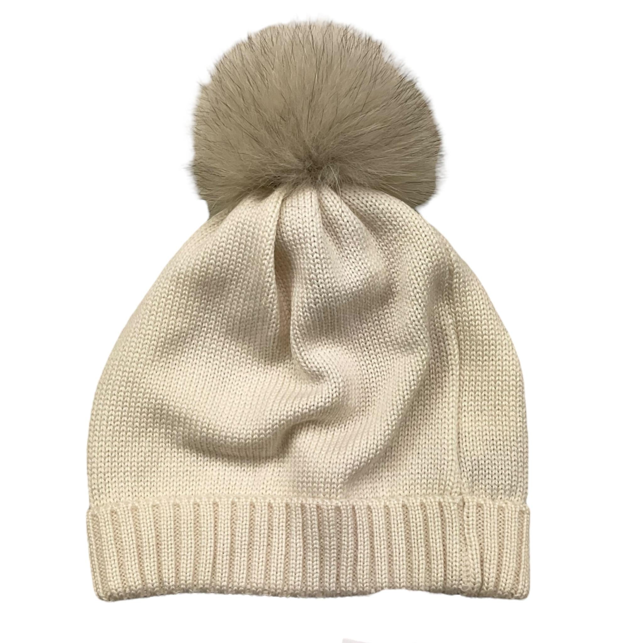 COLORI CHIARI cappello tinta unita con pon pon Panna per Neonato MN787295 PANNA COLORI CHIARI 