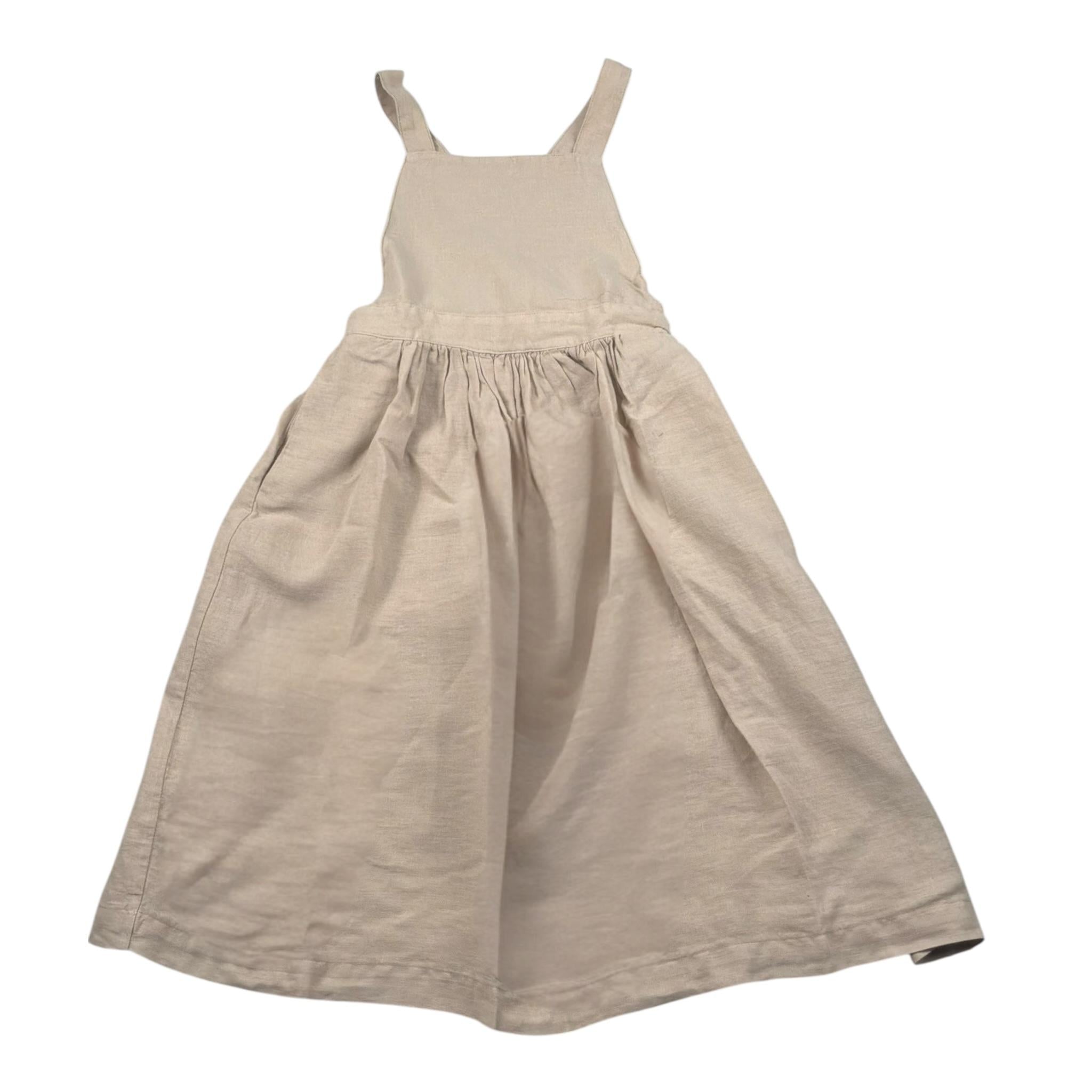 Il Gufo Abito Giromanica Tinta Unita per Bambina P25VP020L6006 BEIGE IL GUFO 