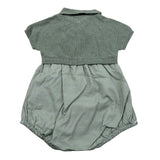 Wedoble Pagliaccetto Mezza Manica Fantasia Quadretti per Neonato V2507405X VERDE WEDOBLE 