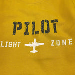 AERONAUTICA MILITARE felpa tinta unita girocollo con stampa Giallo per Bambino 242FE0002AJRF758J GIALLO AERONAUTICA MILITARE 