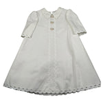 Raffaella Abito Cerimonia Tinta Unita Mezza Manica per Bambina AUDREY BIANCO RAFFAELLA 