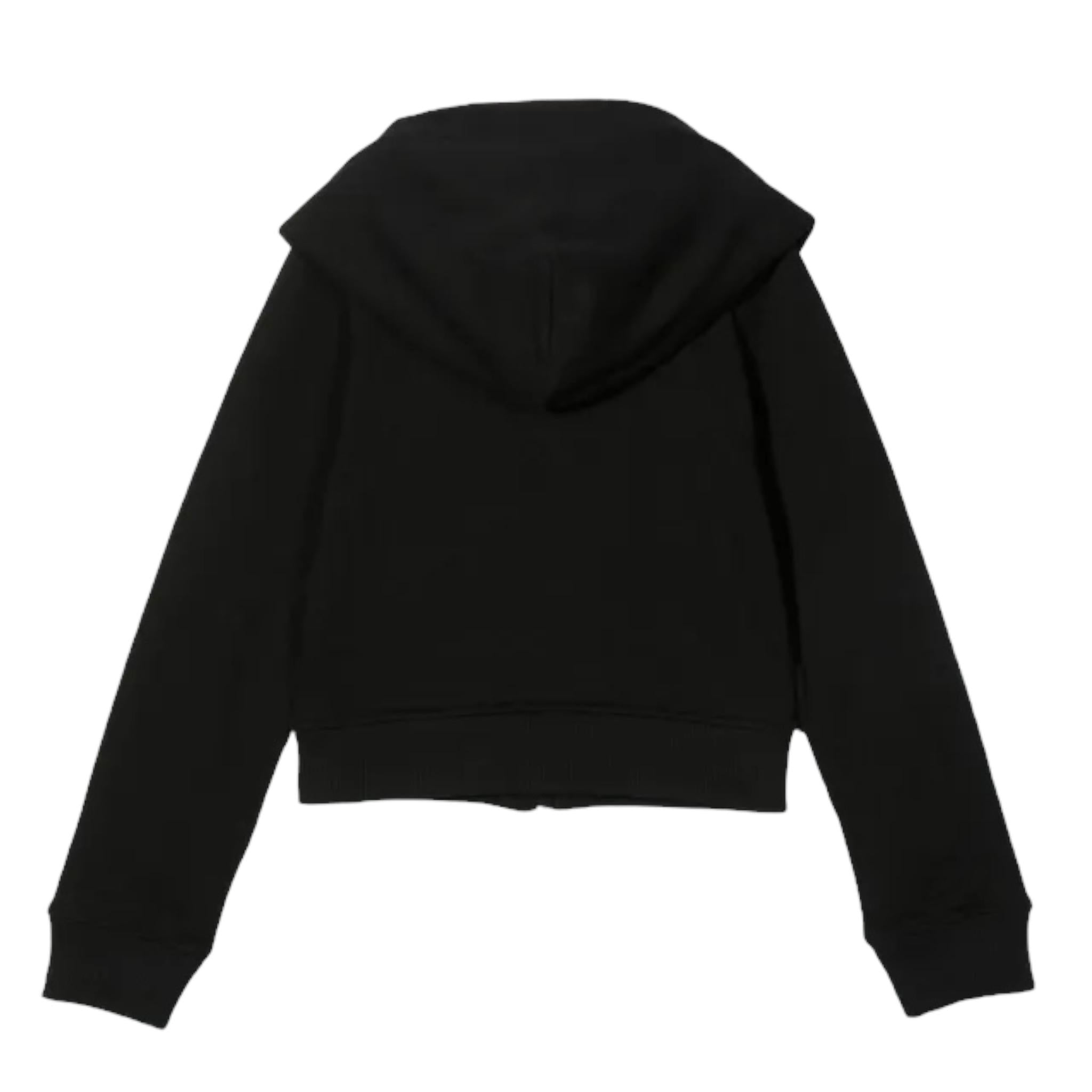 PATRIZIA PEPE felpa con zip e cappuccio tinta unita Nero per Bambina 17M0823 NERO PATRIZIA PEPE 