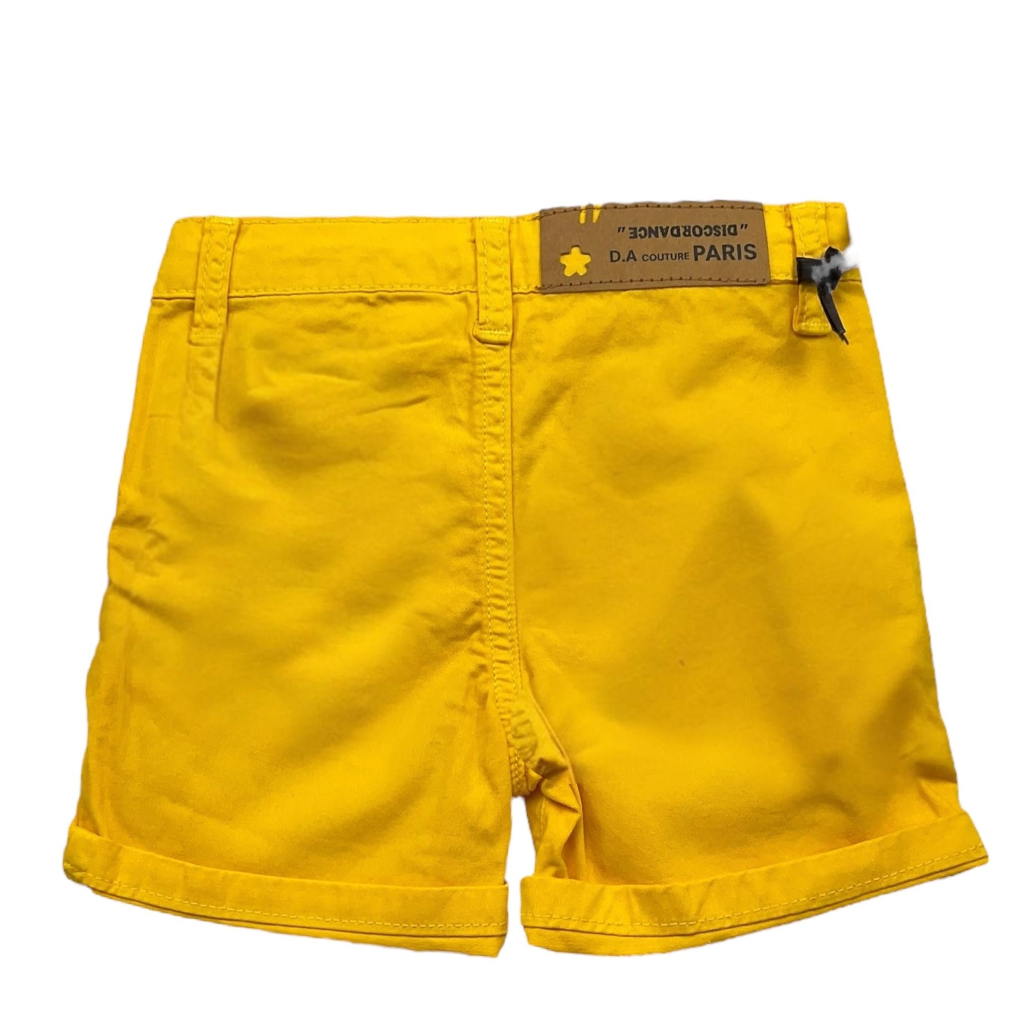 Daniele Alessandrini Bermuda Tinta Unita con Girovita Regolabile per Neonato 1296S00202N GIALLO DANIELE ALESSANDRINI 