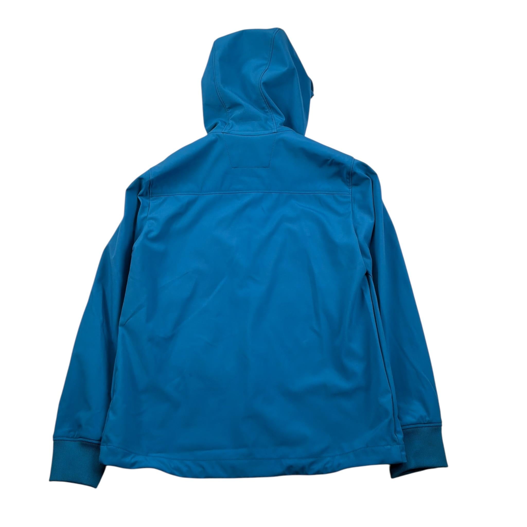 C.P. Company Giubbino tinta unita con Zip E Cappuccio Petrolio per Bambino CUS002 PETROLIO C.P. COMPANY 