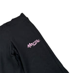 Mousse Leggins Tinta Unita con Stampa per Bambina BLACKLOGOJ NERO MOUSSE 