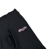 Mousse Leggins Tinta Unita con Stampa per Bambina BLACKLOGOJ NERO MOUSSE 
