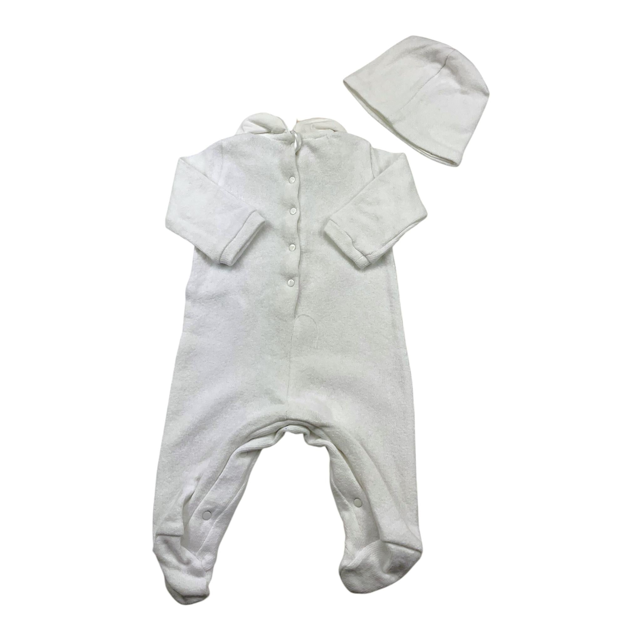 LIU JO set cappello+tutina tinta unita con stampa Bianco per Neonata KF2189 BIANCO LIU JO 