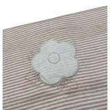 Barcellino Coperta Tinta Unita con Fantasia A Righe per Neonata 120910 ROSA BARCELLINO 