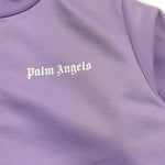 Palm Angels Felpa Tinta Unita con Zip E Logo per Bambina PGBD001F22FAB001 LILLA PALM ANGELS 