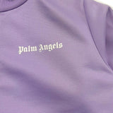 Palm Angels Felpa Tinta Unita con Zip E Logo per Bambina PGBD001F22FAB001 LILLA PALM ANGELS 