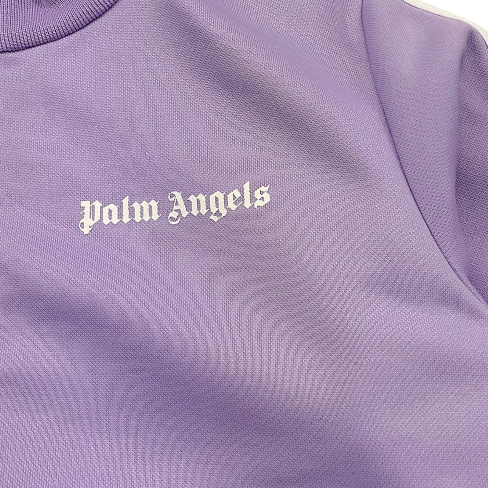 Palm Angels Felpa Tinta Unita con Zip E Logo per Bambina PGBD001F22FAB001 LILLA PALM ANGELS 
