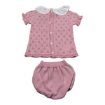 Mac Ilusio'N Completo 2 Pezzi Maglia-Coulotte per Neonata 9621 ROSA MAC ILUSIO'N 