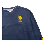 U.S. POLO ASSN shirt girocollo tinta unita con logo Blu per Neonato US40568N BLU U.S. POLO ASSN 