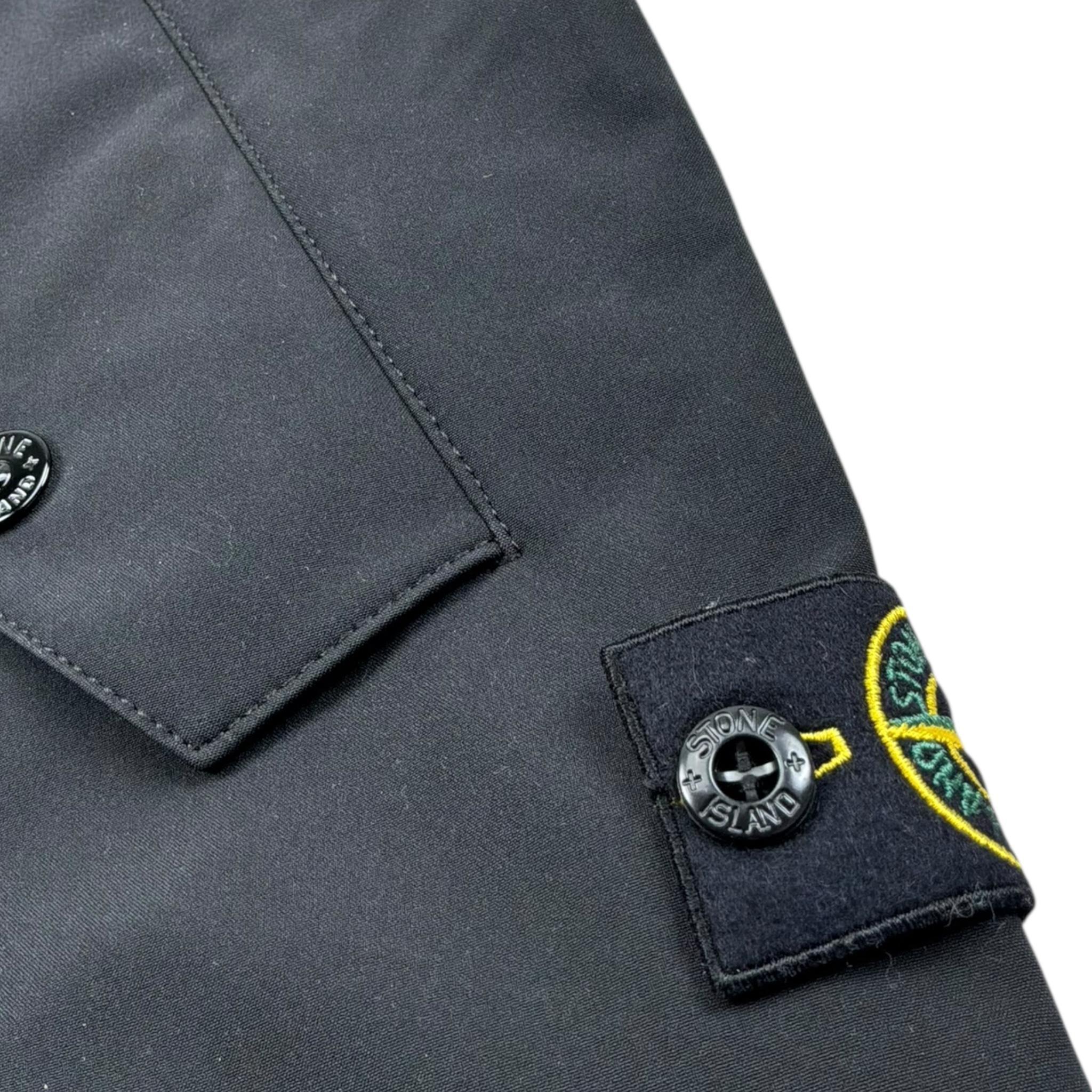 Stone Island Giubbino Smanicato Tinta Unita con Zip per Bambino K1S16G100001 NERO STONE ISLAND 