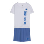 Nike Completo 2 Pezzi T-Shirt-Bermuda per Bambino 86L732 BIANCO NIKE 