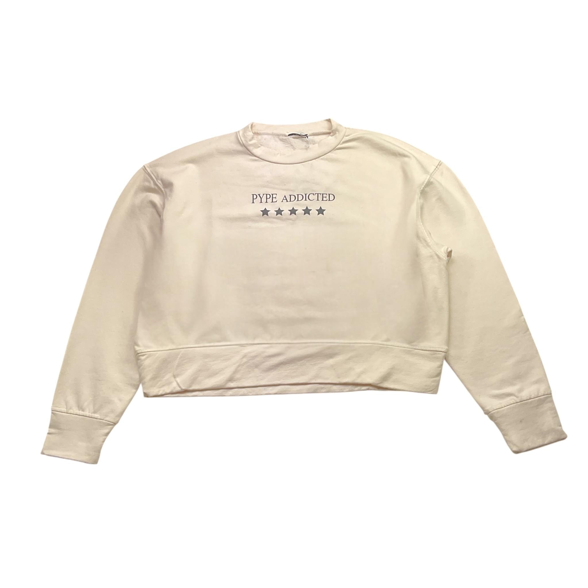 PYPE felpa tinta unita girocollo con stampa Panna per Bambina ADDBASIC PANNA PYPE 