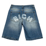 John Richmond Bermuda Tinta Unita con Girovita Regolabile per Bambino RBP25190BE BLU JOHN RICHMOND 