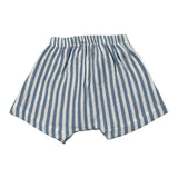 Petit Indi Bermuda Bicolore con Elastico In Vita per Neonato BERRIG BIANCO/AZZURRO PETIT INDI 