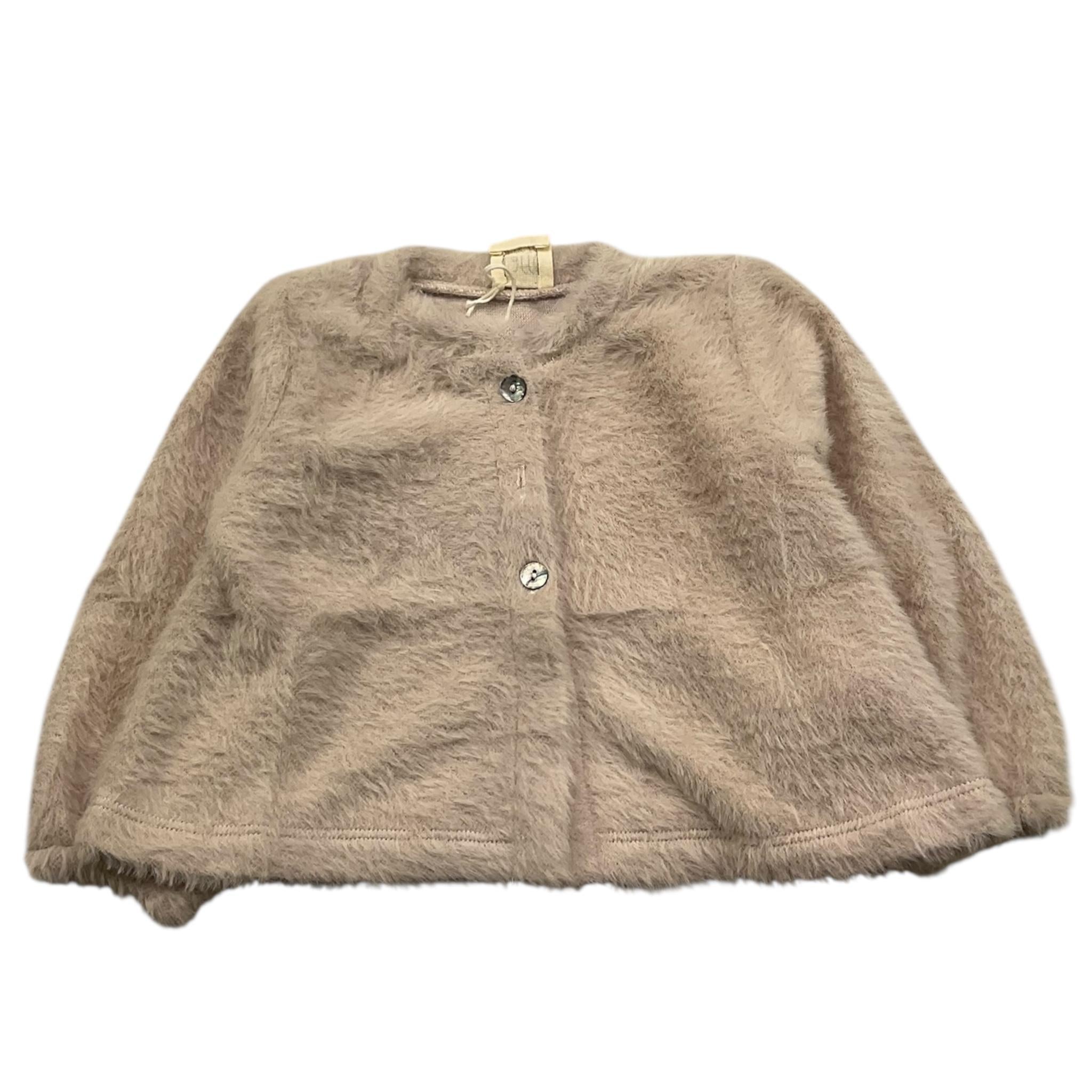 CAFFE' D'ORZO cardigan tinta unita Beige per Neonata ZV9000 BEIGE CAFFE' D'ORZO 