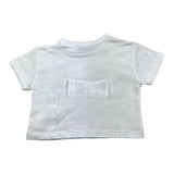 Dondup T-Shirt Girocollo Tinta Unita con Stampa per Bambina DFTS023 BIANCO DONDUP 