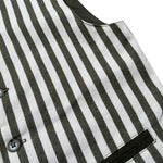 Over-D Gilet Bicolore con Fantasia A Righe per Bambino OK1564SGL BIANCO/VERDE OVER-D 