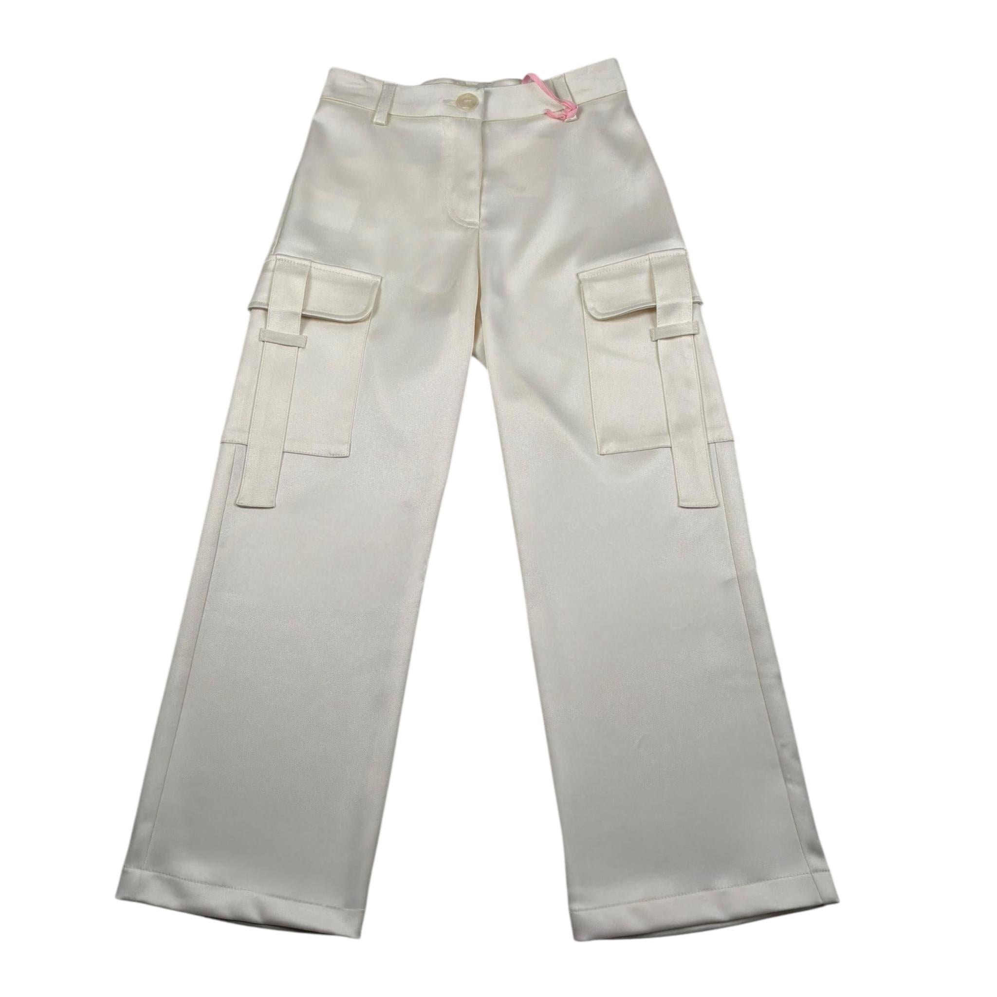 Vicolo Pantalone Tinta Unita Modello Palazzo per Bambina 3145P00032 BEIGE VICOLO 