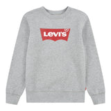 LEVI'S felpa chiusa girocollo tinta unita cn stampa logo Grigio per Bambino 9E9079 GRIGIO LEVI'S 