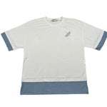 Dondup T-Shirt Girocollo Tinta Unita con Logo per Bambino DMTS033 BIANCO DONDUP 