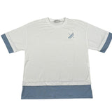 Dondup T-Shirt Girocollo Tinta Unita con Logo per Bambino DMTS033 BIANCO DONDUP 