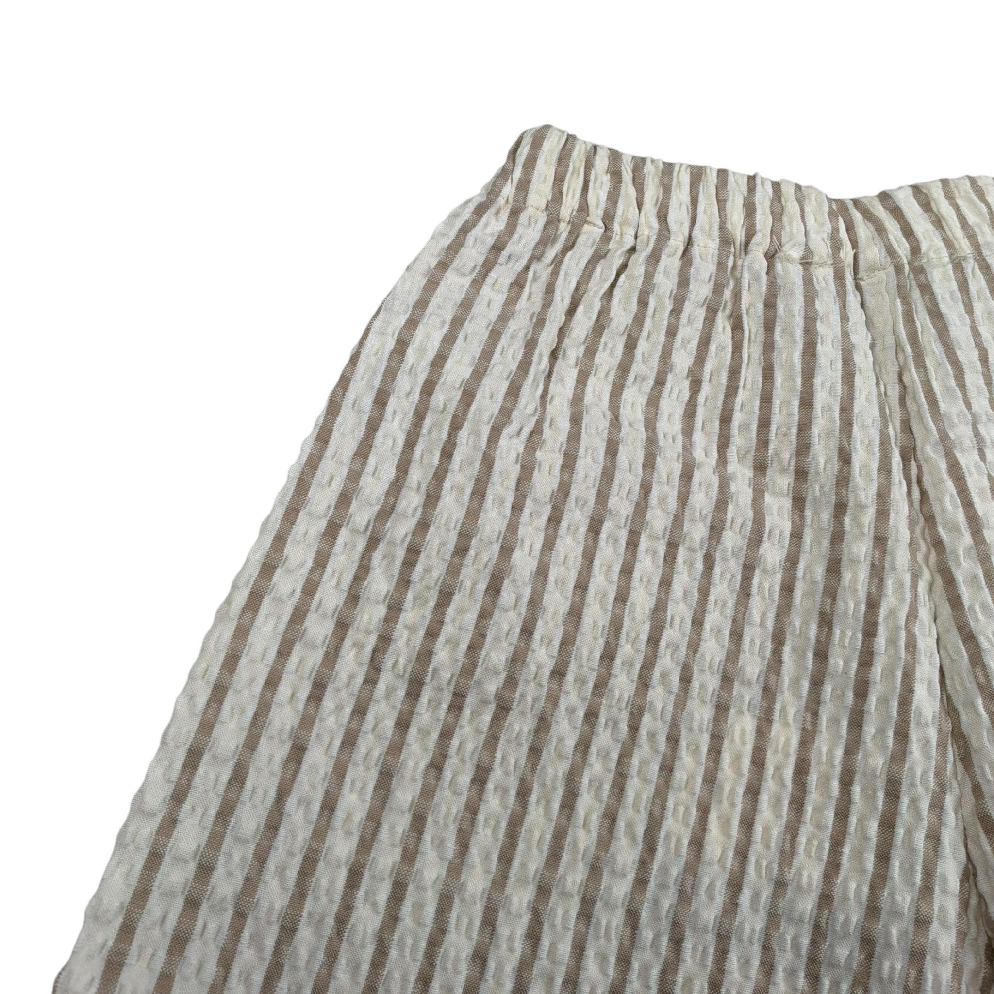 Per Te Pantalone Modello Palazzo Fantasia A Righe per Neonata 34257 BIANCO/BEIGE PER TE 