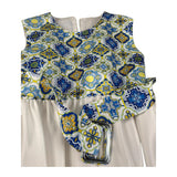 Magnifica Lulu Abito Cerimonia Giromanica Tinta Unita per Bambina RUOTA BIANCO MAGNIFICA LULU 
