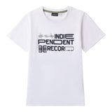 Sarabanda T-Shirt Girocollo Tinta Unita con Stampa per Bambino 0B602 BIANCO SARABANDA 