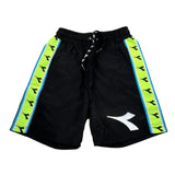 Diadora Bermuda tinta unita con Profili Logati Nero per Bambino 022297 NERO DIADORA 