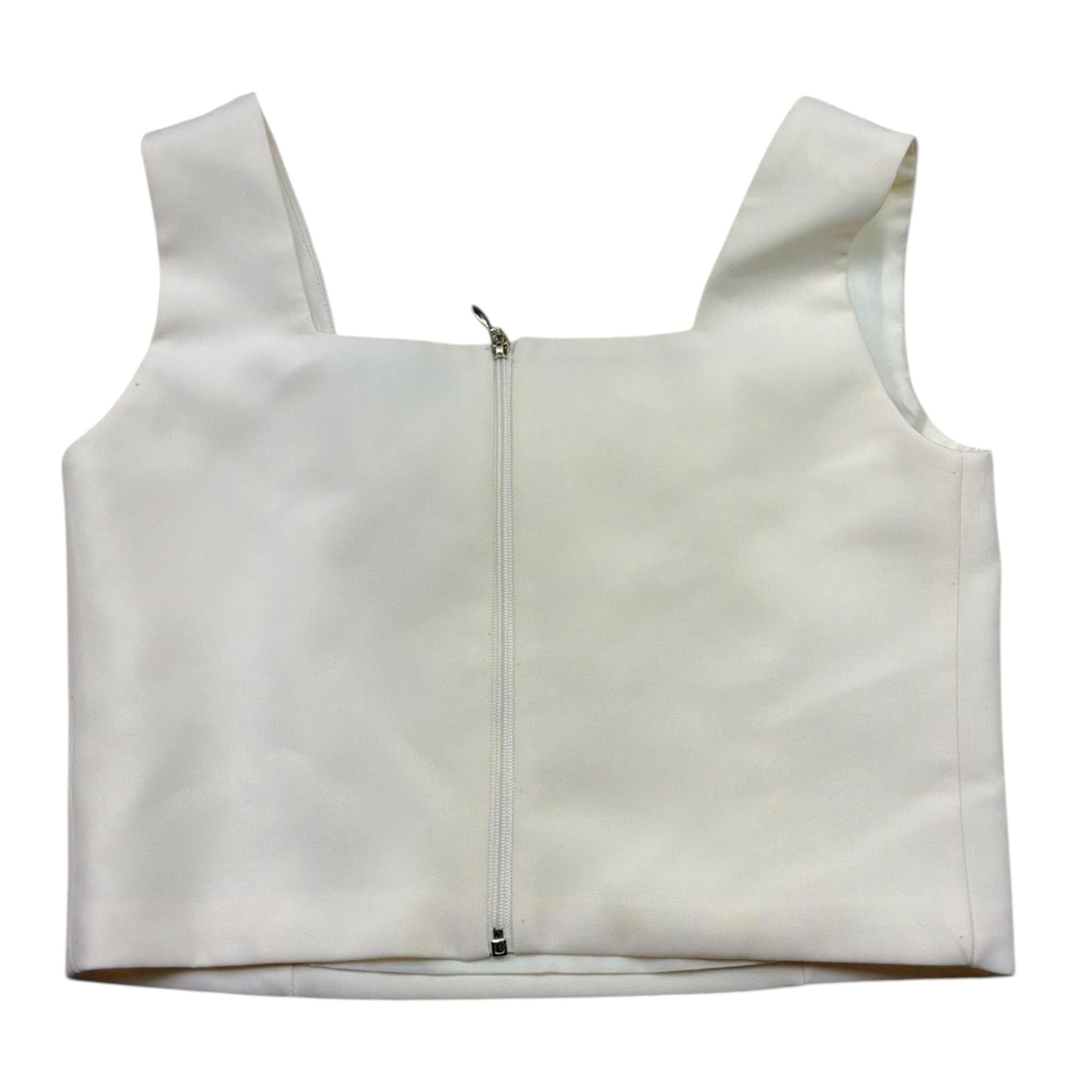 Marc Ellis Top Tinta Unita con Zip per Bambina FCJTP01134X PANNA MARC ELLIS 