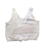 Met Top Tinta Unita con Brillantini per Bambina ME264 BIANCO MET 