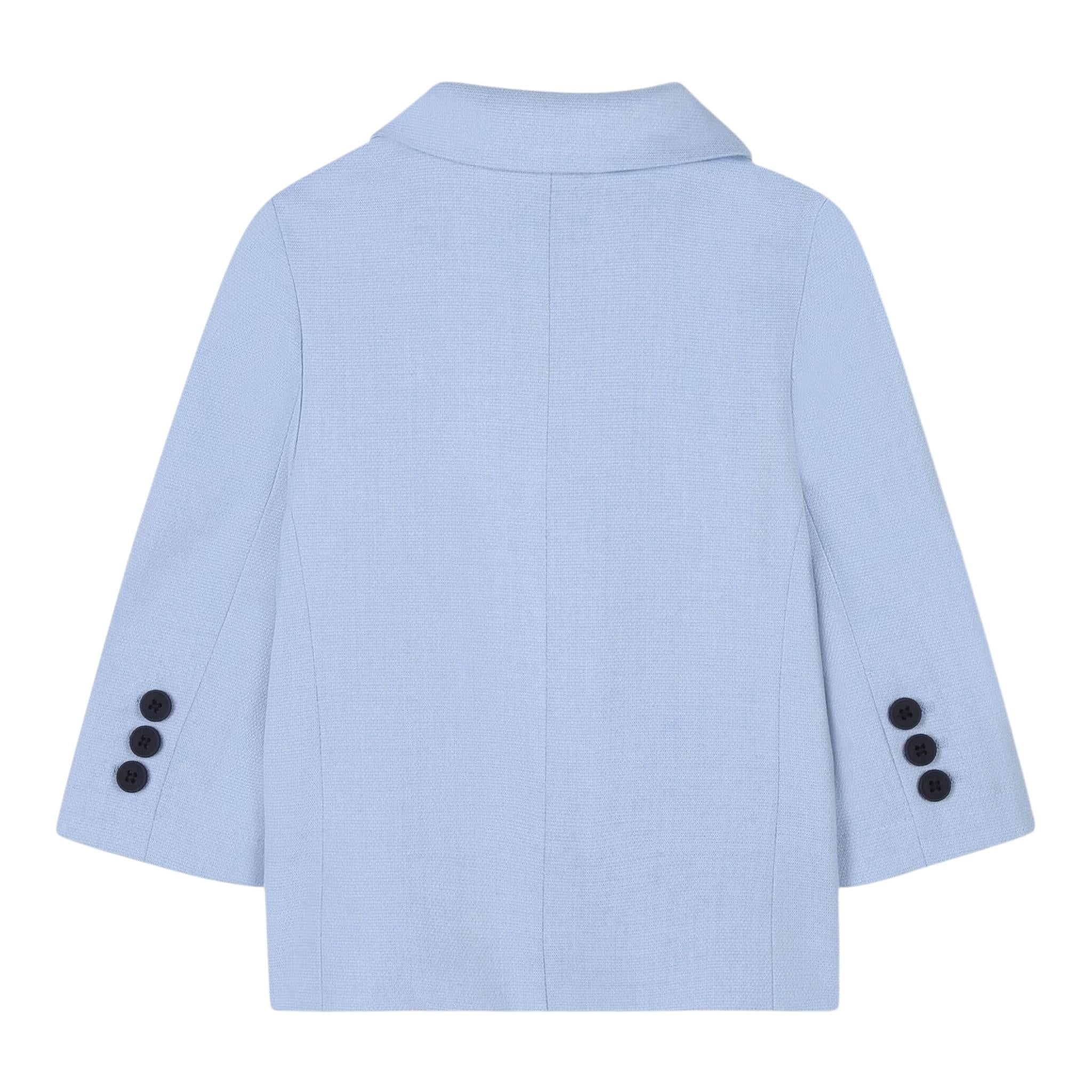 Boss Giacca Tinta Unita con Bottoni per Neonato J52117X AZZURRO BOSS 