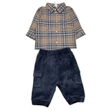 LALALU' completo 2 pezzi camicia-pantalone Blu per Neonato CTL03N BLU LALALU' 