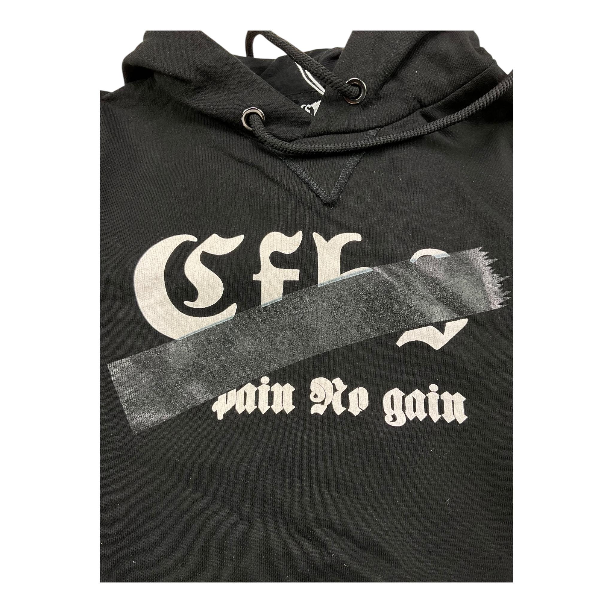 CFBS felpa chiusa con cappuccio tinta unita con stampa Nero per Bambino CSEF2006 NERO CFBS 