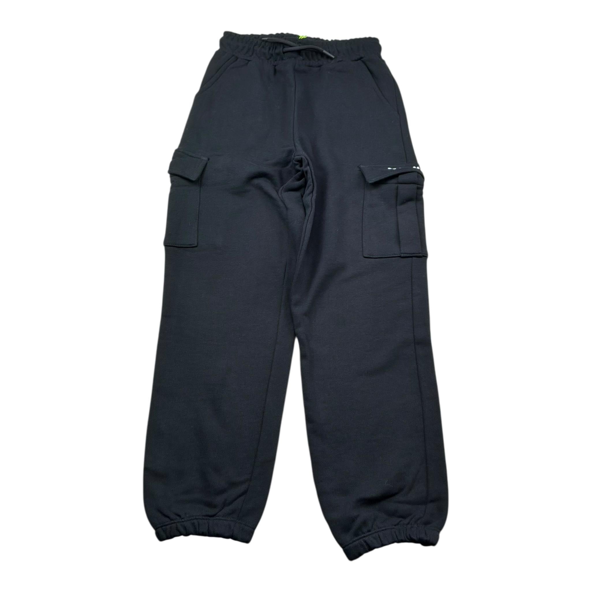 Disclaimer Pantalone Modello Tuta Tinta Unita con Logo per Bambino 25EDK58403 NERO DISCLAIMER 