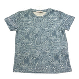 M+E' T-Shirt Girocollo Tinta Unita con Stampe per Neonato UEM0561N AZZURRO M+E' 