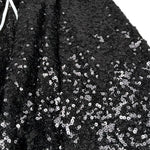 John Richmond Gonna Tinta Unita con Paillettes per Bambina RGP26195GO NERO JOHN RICHMOND 