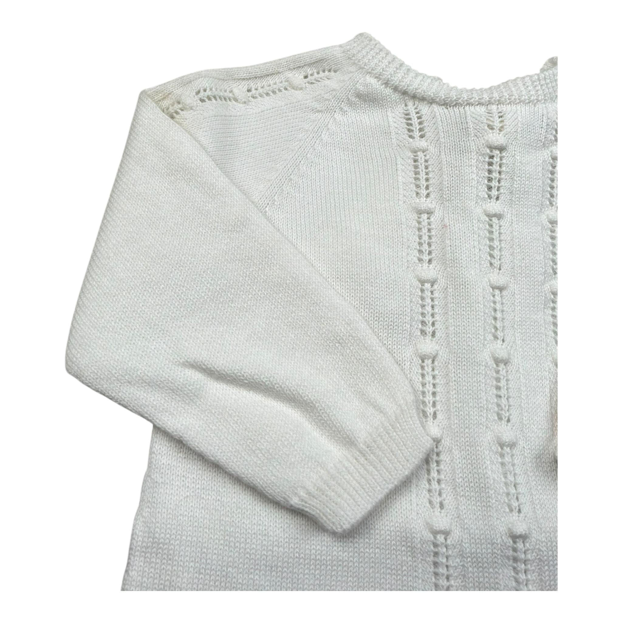 Wedoble Tutina Manica Lunga Tinta Unita per Neonato V2401346A BIANCO WEDOBLE 