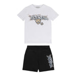 Iceberg Completo 2 Pezzi T-Shirt-Bermuda Bicolore Bianco/Nero per Bambino CMBICE5102JX BIANCO/NERO ICEBERG 