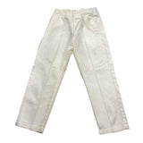Manuel Ritz Pantalone Tinta Unita Con Elastico In Vita Bianco Per Bambino