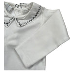 Seerose Body Manica Lunga Tinta Unita con Colletto per Neonata BDRS BIANCO SEEROSE 