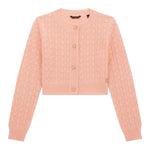 Guess Cardigan Tinta Unita Traforato per Bambina J4RR03Z3CD0 ROSA GUESS 