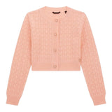 Guess Cardigan Tinta Unita Traforato per Bambina J4RR03Z3CD0 ROSA GUESS 