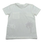 M+E' T-Shirt Girocollo Tinta Unita con Taschino per Bambino UEM0486 PANNA M+E' 