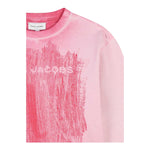 MARC JACOBS felpa chiusa girocollo tinta unita Rosa per Bambina W60291490 ROSA MARC JACOBS 