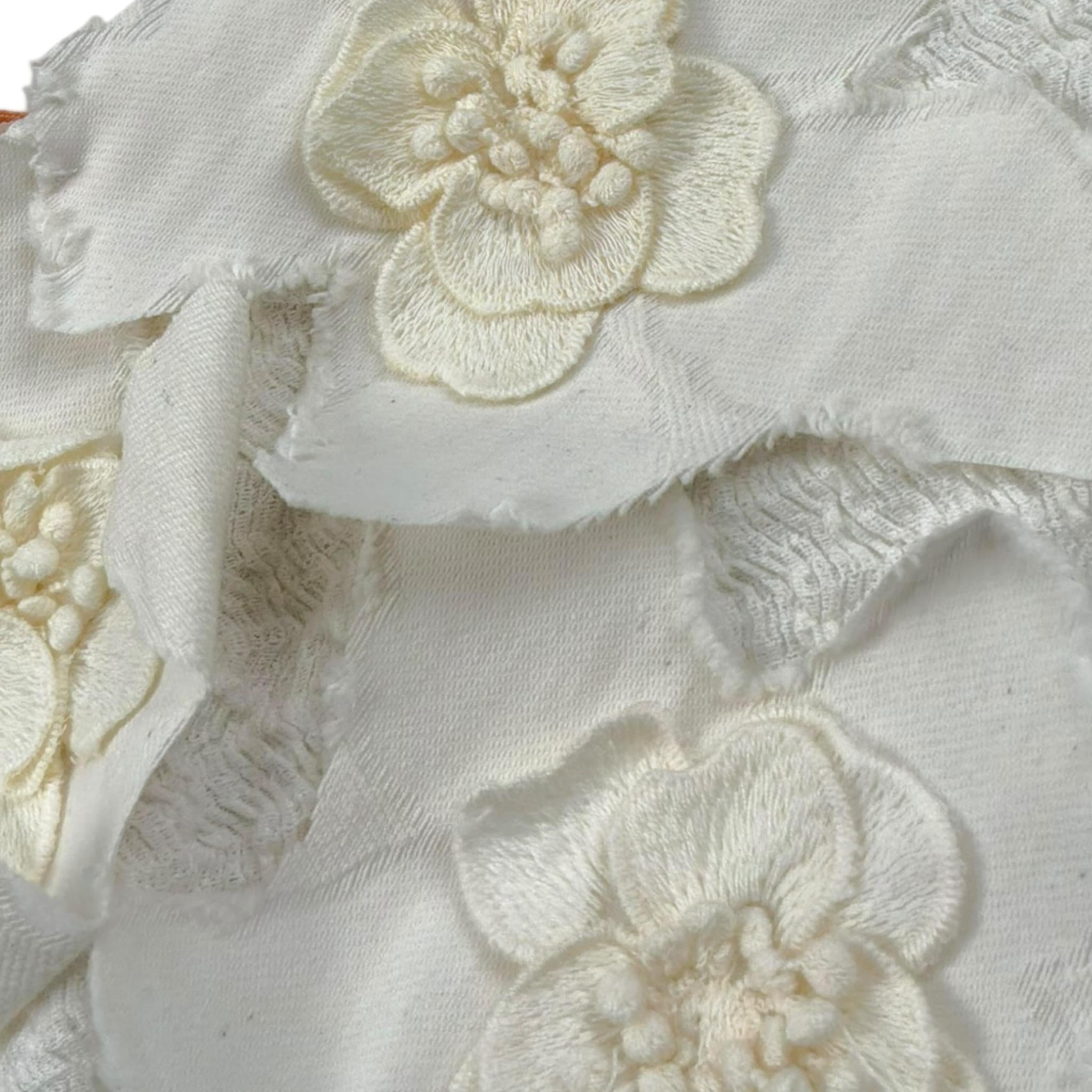 Please Top Tinta Unita con Applicazioni per Bambina M02032G73 PANNA PLEASE 